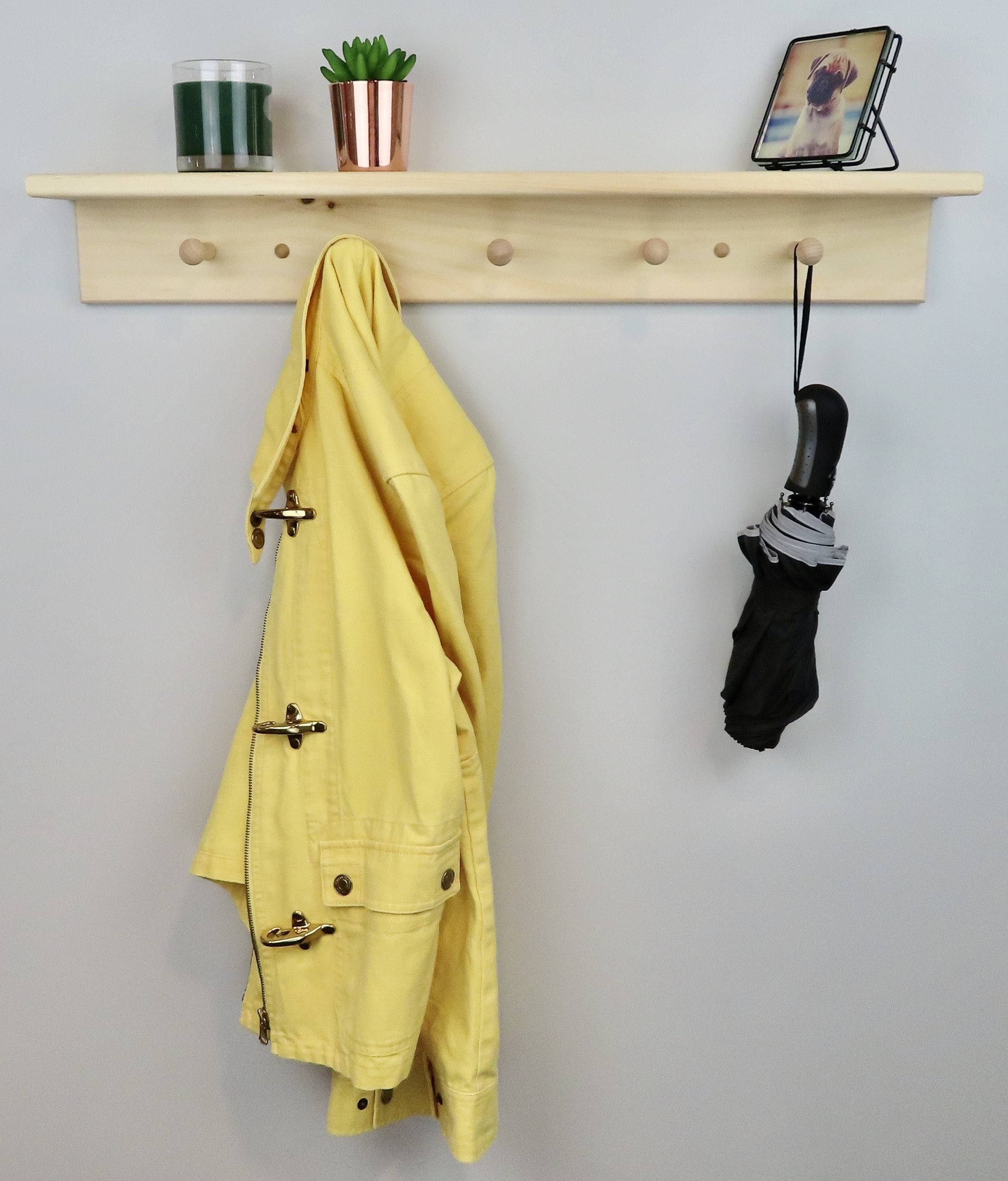 Shaker Wall Hat Rack Unfinished Shaker Peg Coat Hat Rack With Shelf 30