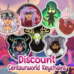 Discount Centaurworld Keychains, double-sided