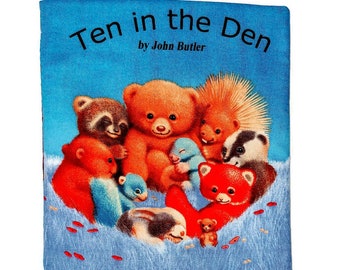 Ten in the Den - Soft Cloth Books for Baby, Children, Boys, Girls, Child, Toddlers, Kids