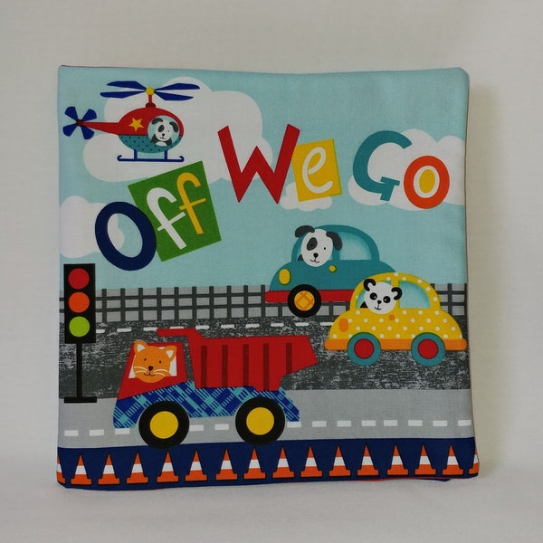Off We Go - Soft Cloth Book for Baby, Children, Boys, Girls, Child, Toddler, Kids