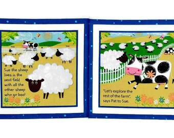 Pat the Cow Makes Friends Soft Cloth Books for Babies and Children 
