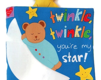 Twinkle Twinkle You're My Star - Soft Cloth Book for Babies, Children, Boys, Girls, Toddlers