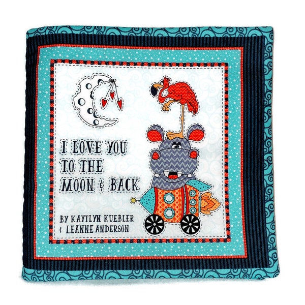 I Love You To The Moon & Back - Soft Cloth Books for Baby, Children, Boys, Girls, Child, Toddler, Kids