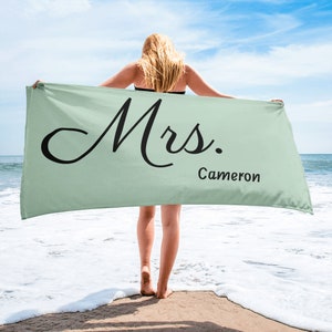 Mrs. Beach Towel