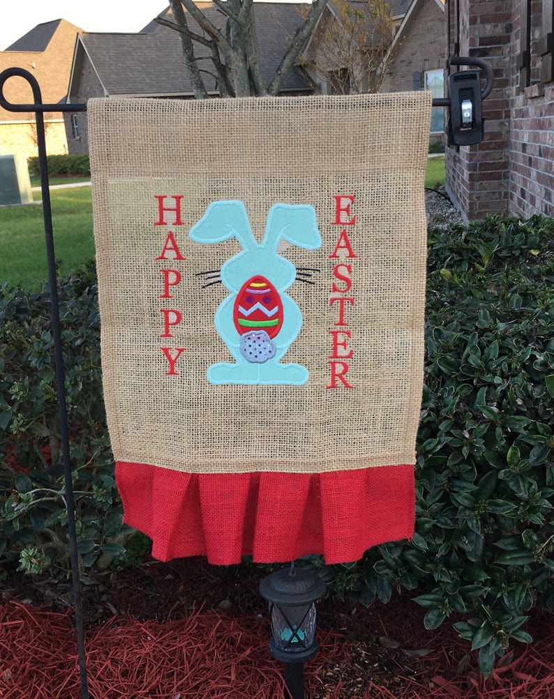 Easter Yard Flag Etsy