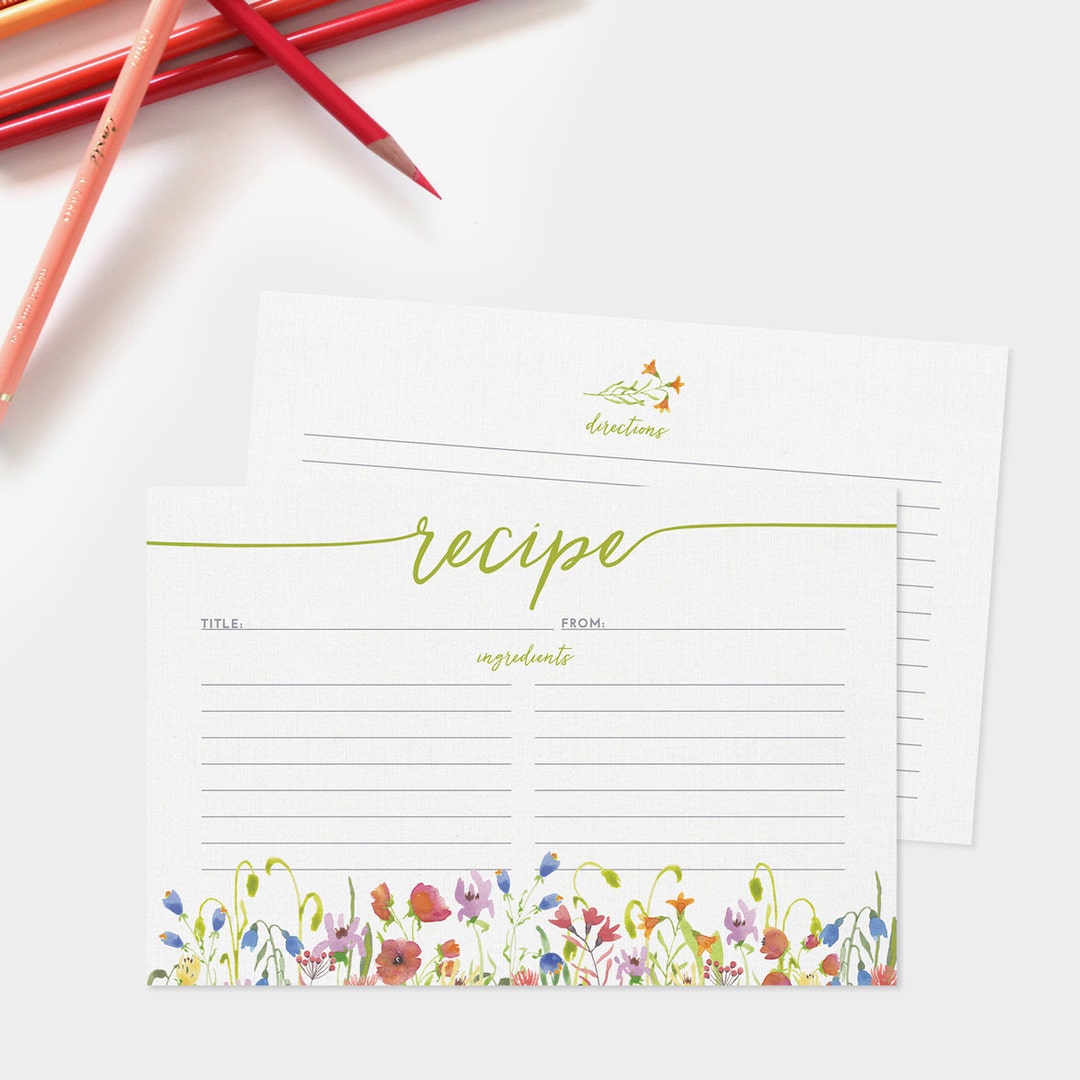 Floral Printable Planner Mini Cards - 100 Directions