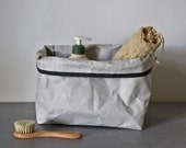 Stylish storage, washable paper bag, box, bread bag, bathroom storage, monochrome, modern home, scandinavian, nordic