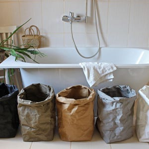 XXL Minimalist Storage Bag – Extra Large Washable Paper basket for Modern Home, Laundry basket