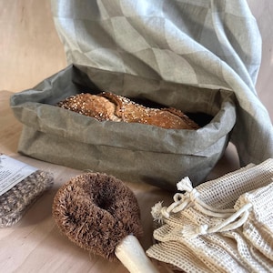 Eco-Friendly Kitchen Gift Set, Washable Paper Basket, Linen Towel