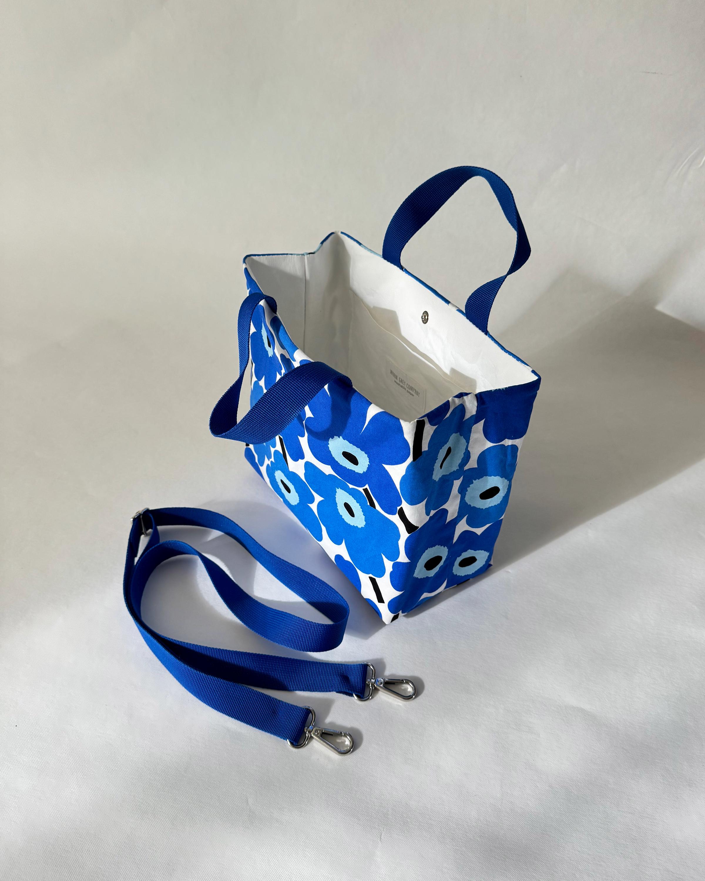 Marimekko Unikko Fabric and Washable Paper Bags, Handbag, Tote Bag