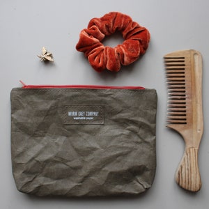 Waschbar Papier Beutel, Kosmetiktasche, Taschenorganizer, Papier Geldbörse, Minimalist, einfaches Accessoire, Essentials