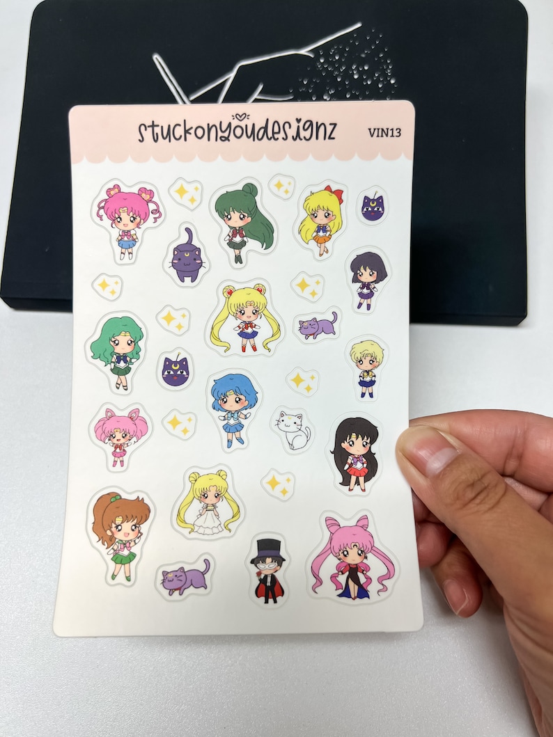 Anime, Chibi, Characters, Weatherproof Vinyl Stickers || Decals ...