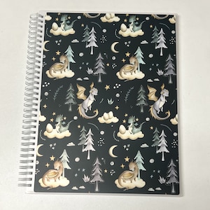 XL Reusable Sticker Book For Kids, Adults, Cute, Sticker Books Reusable || Mystical Dragons || Matte Vinyl - Rounded Corners || 8.5&quot; x 11&quot;