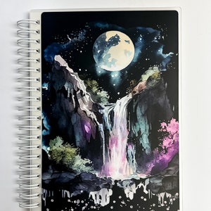 Reusable Sticker Book, Sticker Collector, Unique Gifts, Gifts for Her, Him || Magical Waterfall || Matte Vinyl - Rounded Corners || 5 x 7