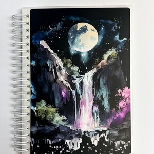 Reusable Sticker Book || Magical Waterfall || Matte Vinyl - Rounded Corners || 5 x 7 (Same Front & Back Cover)