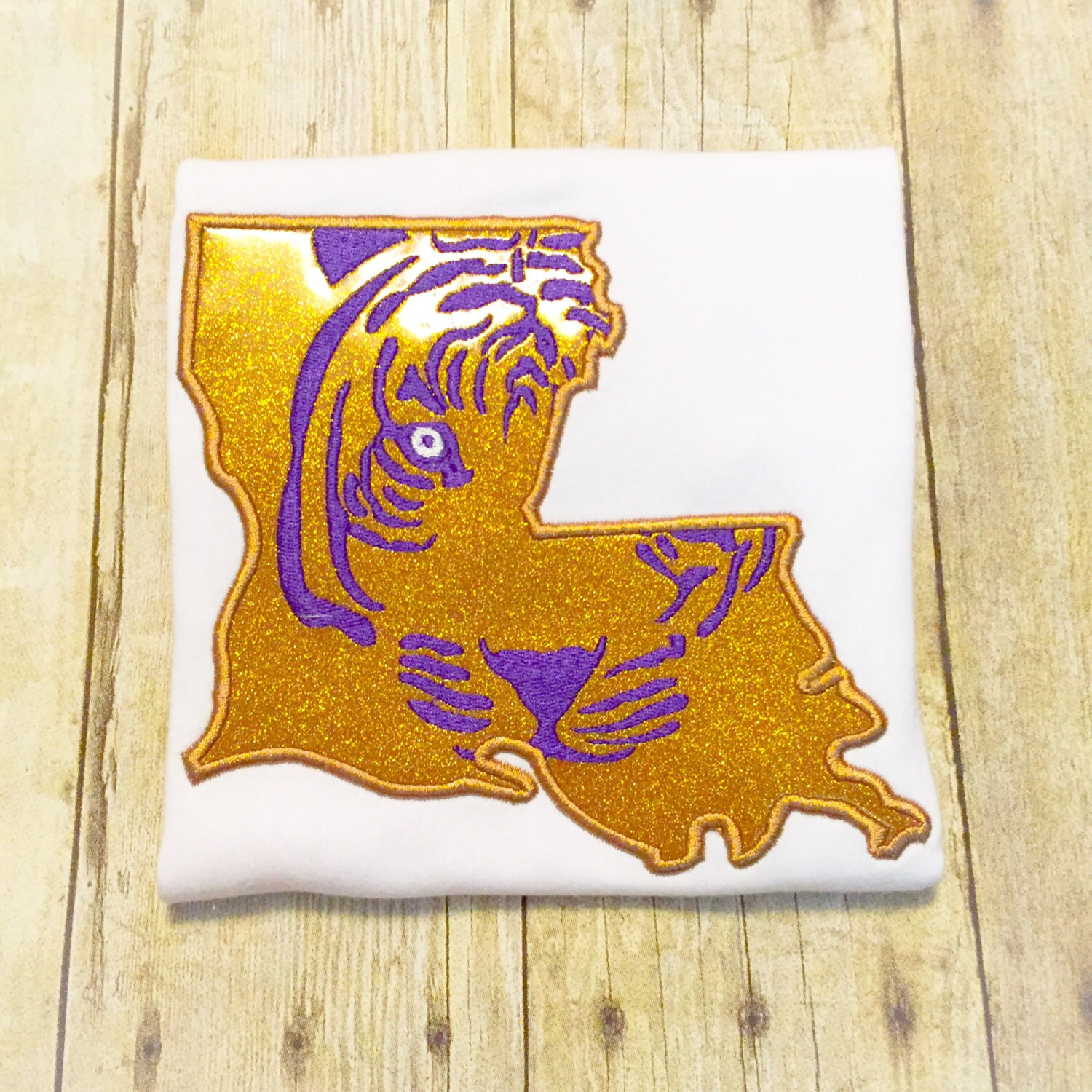 lsu glitter shirt