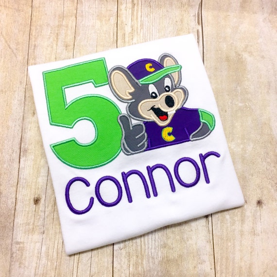 chuck e cheese birthday shirt