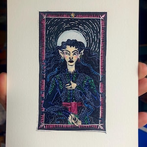 Lúthien Tinúviel — Silmarillion — Colored Block Print