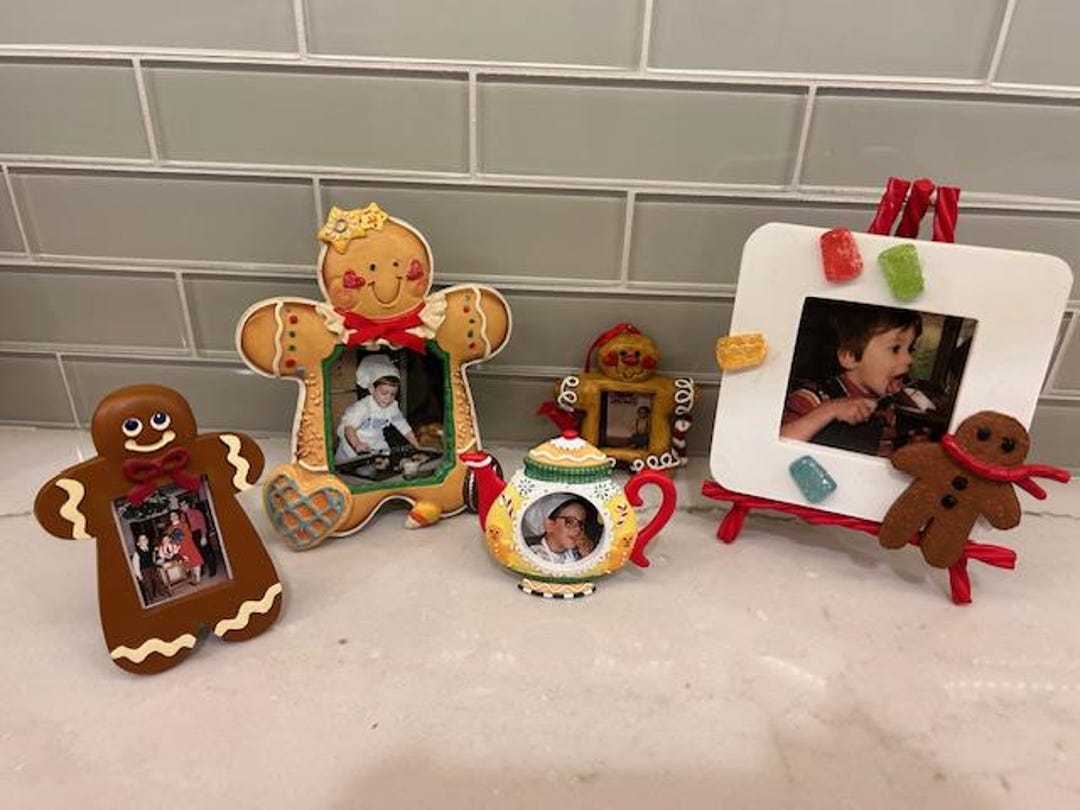 Gingerbread Christmas Photo Frames, Hallmark & Mary Engelbreit, Set of ...