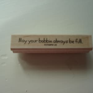 Wooden rubber stamp, seamstress stamp, sewing stamp, sewing humor stamp, card-making, journaling, scrapbooking, hand-made greeting cards