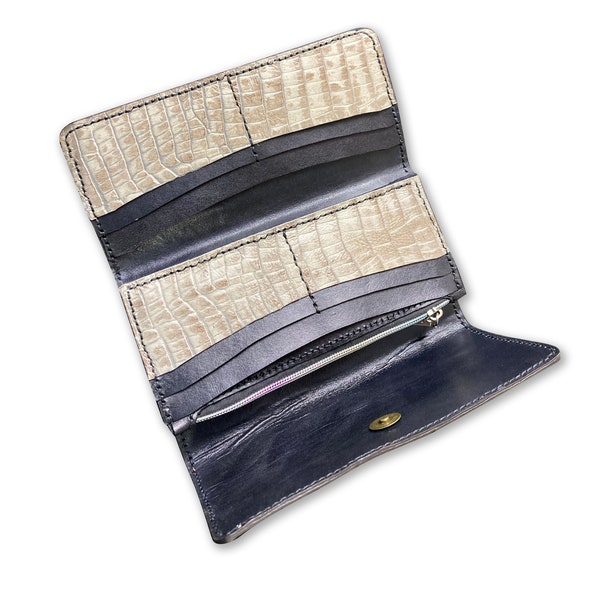 Bone Gator - Trifold Long Wallet