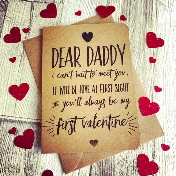 daddy valentines card