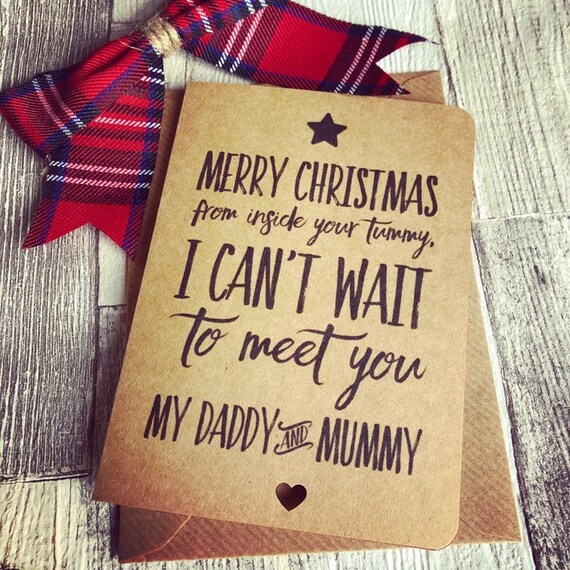 Handmade Christmas Mummy And Daddy To Be Card From Bump Card Etsy Handmade Christmas Mummy And Daddy To Be Card From Bump Card Etsy