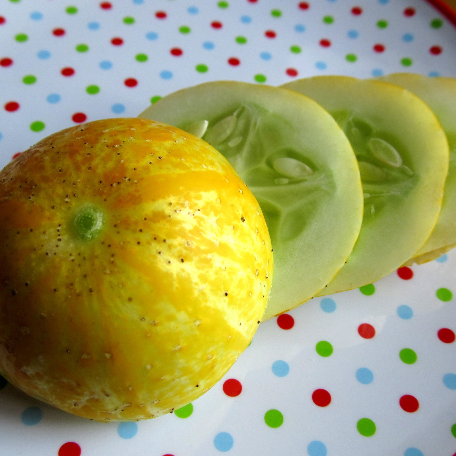 Lemon Cucumber Seeds Round Yellow Cucumbers 100 Seeds // Etsy