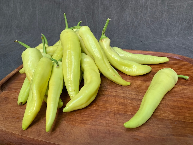 Sweet Banana Pepper Seeds Chili Pepper Seeds 250 Seeds // Etsy