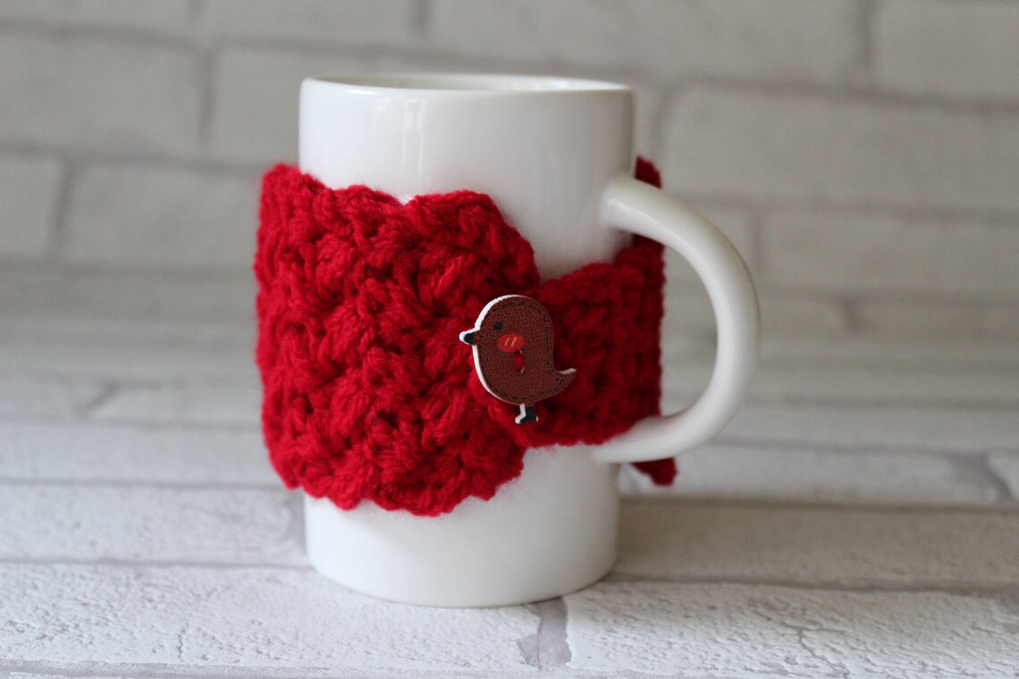 CROCHET MUG COSY Digital Pattern Including Printable Packaging Etsy UK