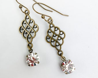 Bronze Earrings Women, Bronze Earrings, Bronze Earrings Hook, Bronze Earrings Dangle, Bronze Earrings Vintage