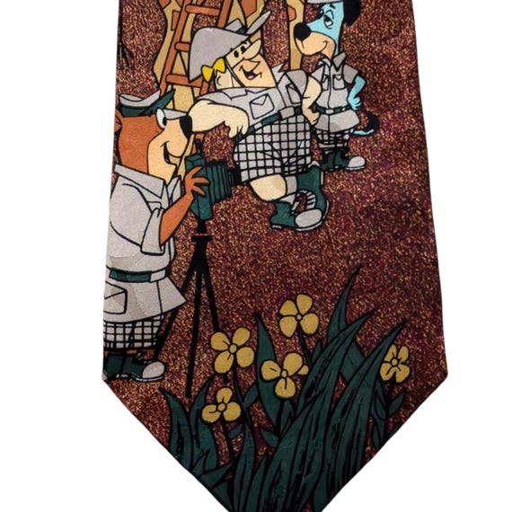 Vintage 1994 Cartoon Network Ties  100% Silk Flin… - image 4