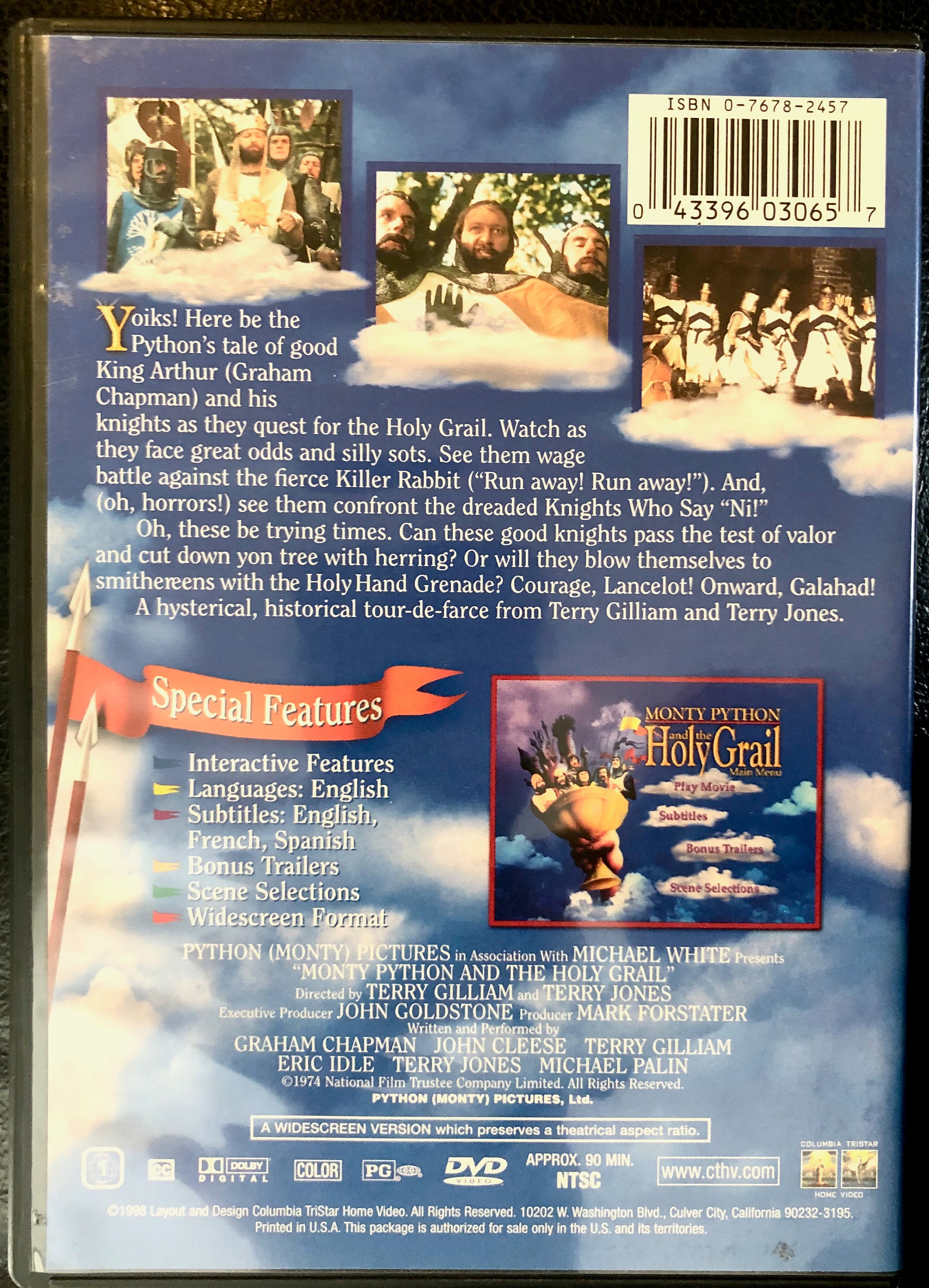 Monty Python and The Holy Grail DVD Deluxe Widescreen - Etsy France