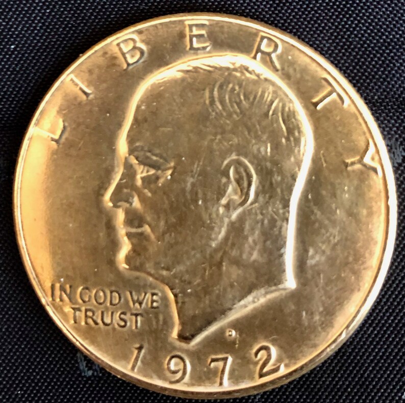 1972 D Liberty Dollar Gold Plated Etsy