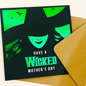 Zauberhafte Muttertagskarte | Wicked Spieluhr | Theater Gruß Karte - HANDGEMACHT FOLIE