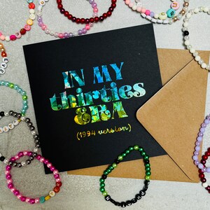 Tarjeta de cumpleaños de mis 30/Tarjeta de felicitación/Personalizada - HECHA A MANO CON METAL