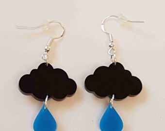 Raincloud Earrings - Acrylic