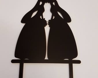 Bride & Bride Cake Topper - Acrylic