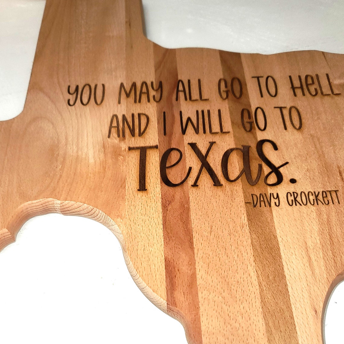 Texas Shaped Engraved Cutting Board Texas Cheeseboard Texas Etsy