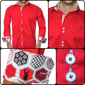 Modern Christmas Dress Shirts - Made in the USA
