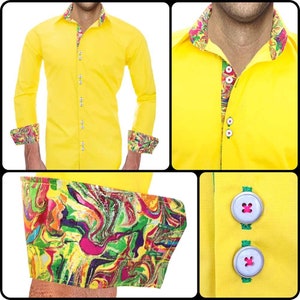 Bright Yellow Shirts - Made To Order in USA