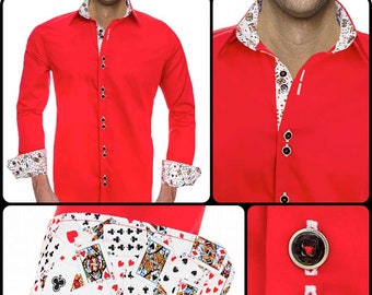 Mens Poker Dress Shirts - Made in USA