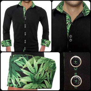 Marijuana Themed Dress Shirt - Made in USA