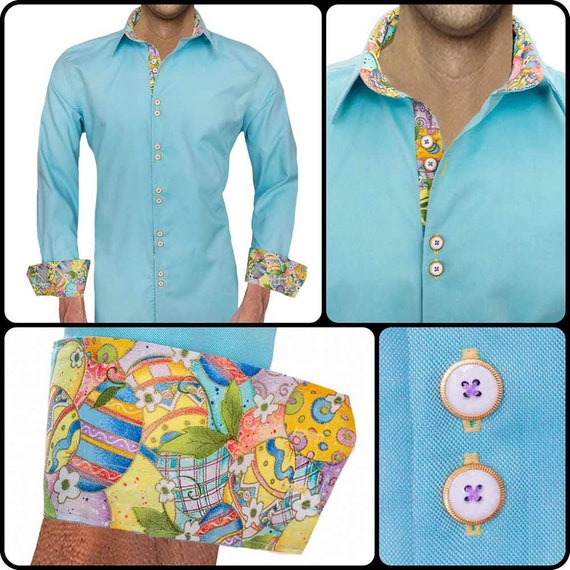 Easter Accent Dress Shirt - Made to Order in USA - Etsy Easter Accent Dress Shirt - Made to Order in USA - Etsy