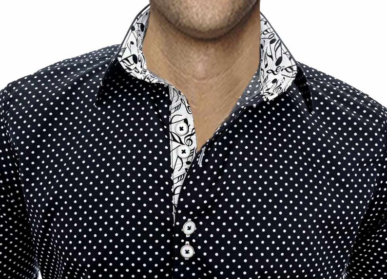 Music Themed Dress Shirts Made in USA Etsy