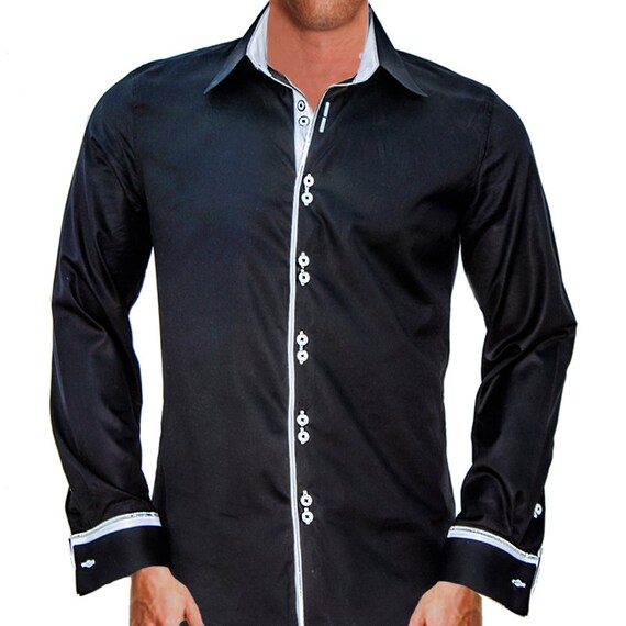 rock star dress shirts Men's Rockstar Style Designer Dress Shirt