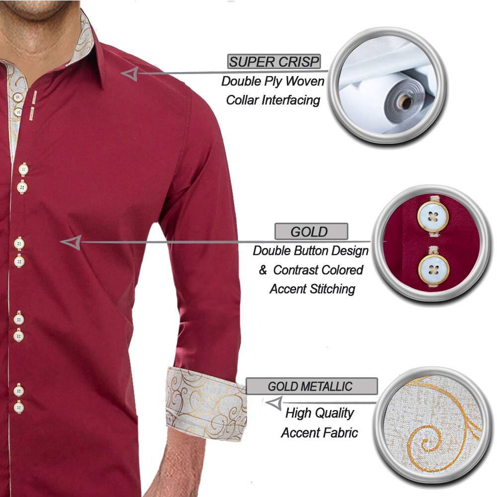 burgundy and gold dress shirt Adult Maroon/Gold T-Shirt Small