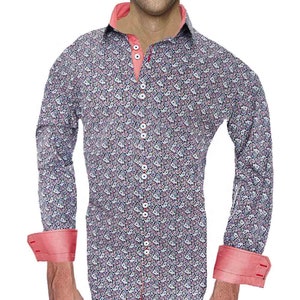 Paisley Casual Men's Dress Shirt - Made To Order in USA