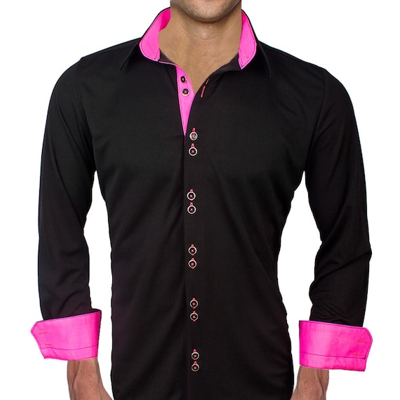 pink and black dress shirt with Neon day wear.The clean lines Luxury Bedroom Storage. Black Taffeta Dress - Size:UK 14 (Buy Now)