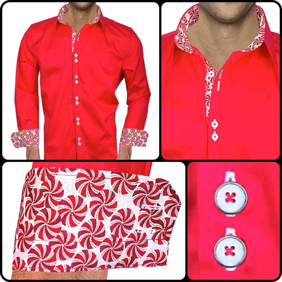 Red Christmas Dress Shirts - Made in The USA
